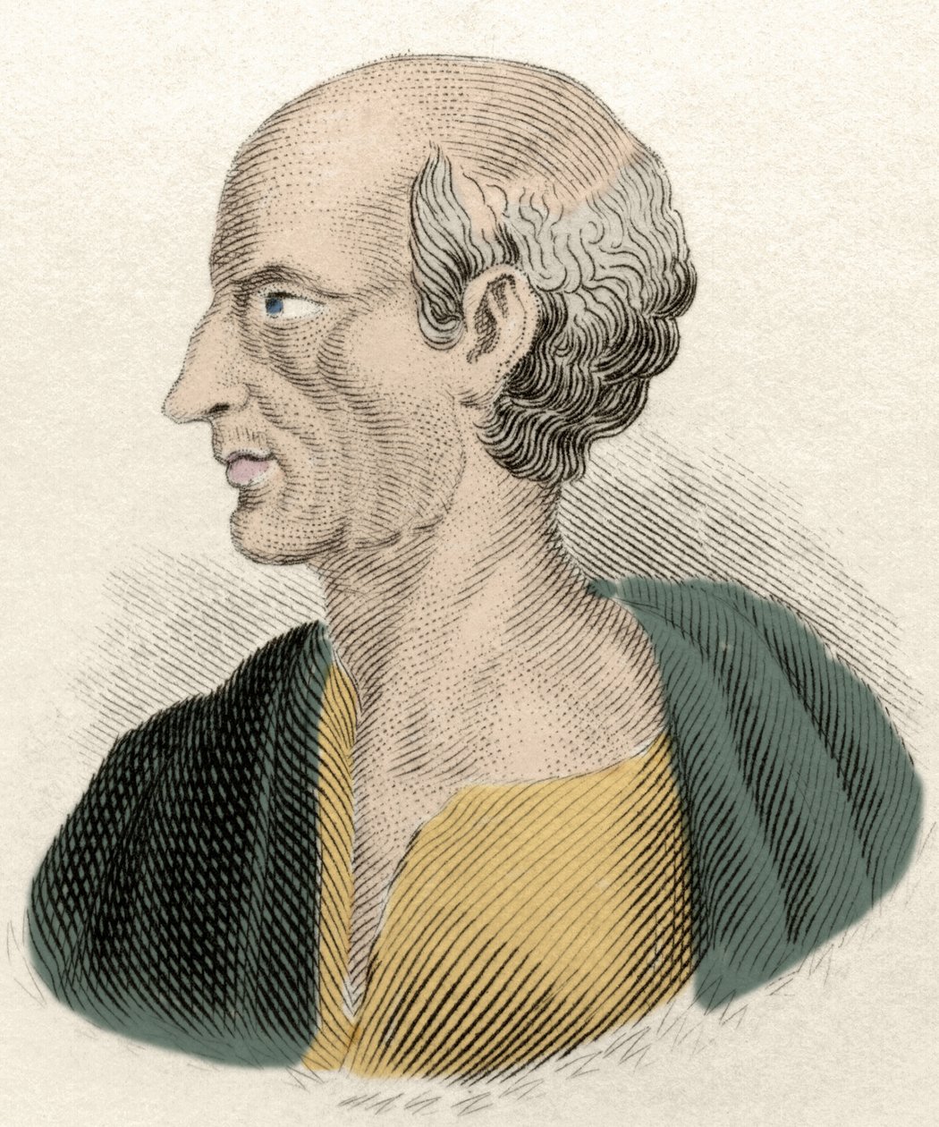 Portrett av den greske filosofen Antisthenes (444-365 f.Kr.). av Unknown artist