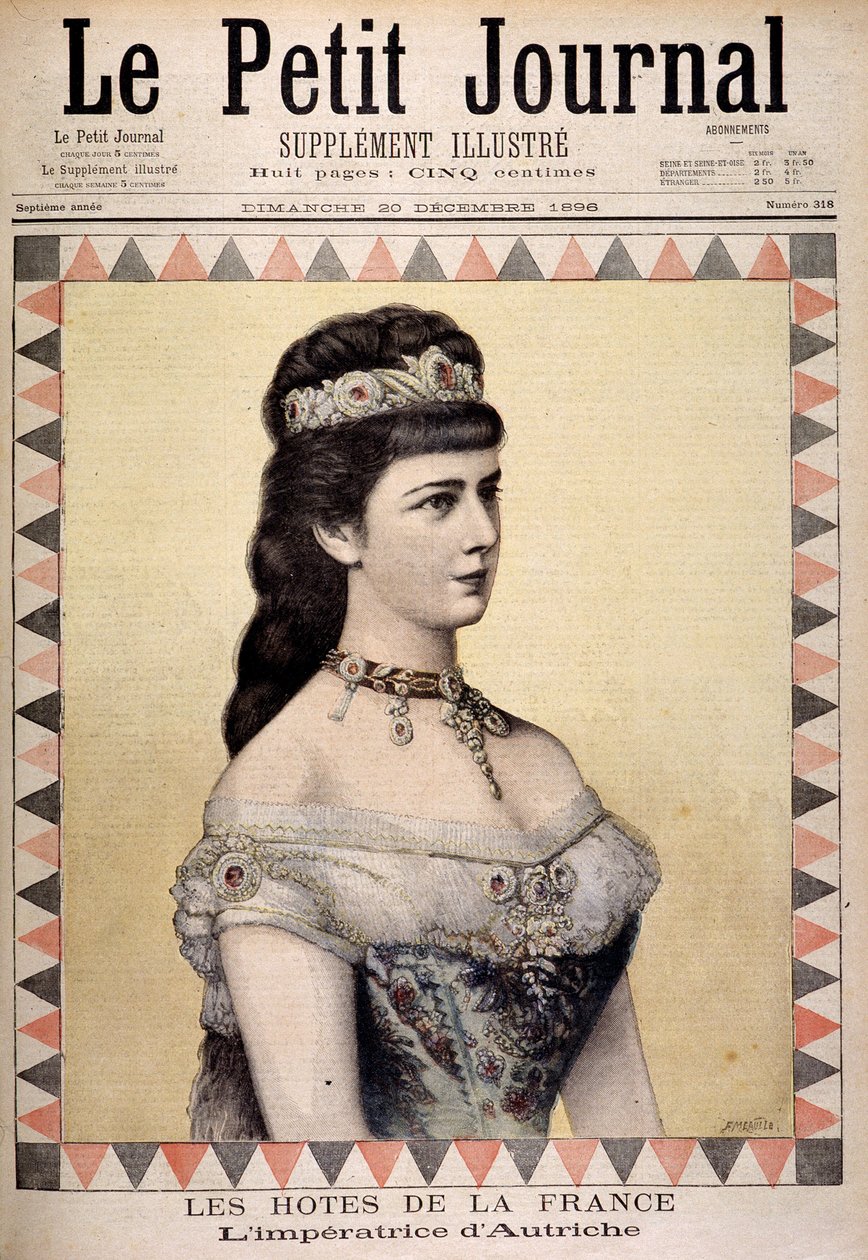 Portrett av keiserinne Elisabeth av Østerrike (Sissi) av Unknown artist