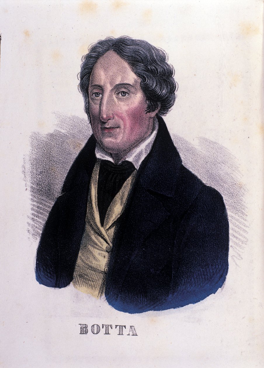 Portrett av den italienske legen og politikeren Carlo Botta (1766-1837). av Unknown artist