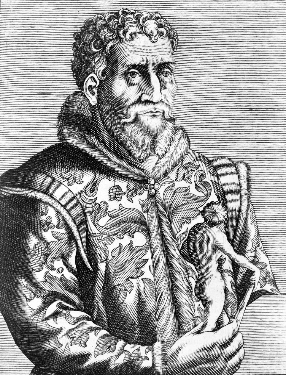 Portrait of the Italian painter Michelangelo Buonarroti known as Michelangelo (Michelangelo or Michel Ange av Unknown artist