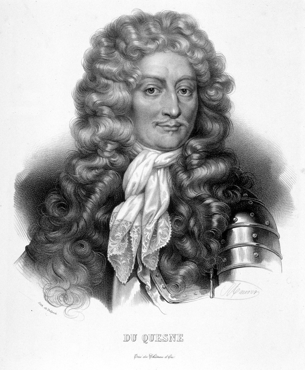 Portrett av markisen Abraham Duquesne, fransk sjømann (1610-1688) av Unknown artist