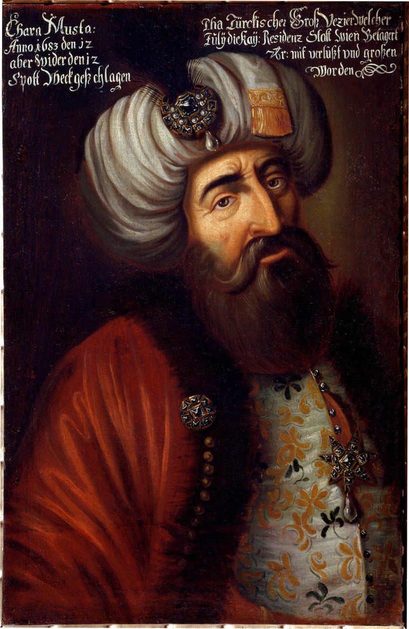 Portrett av den osmanske soldaten Pasha Kara Mustafa fra Merzifon av Unknown artist
