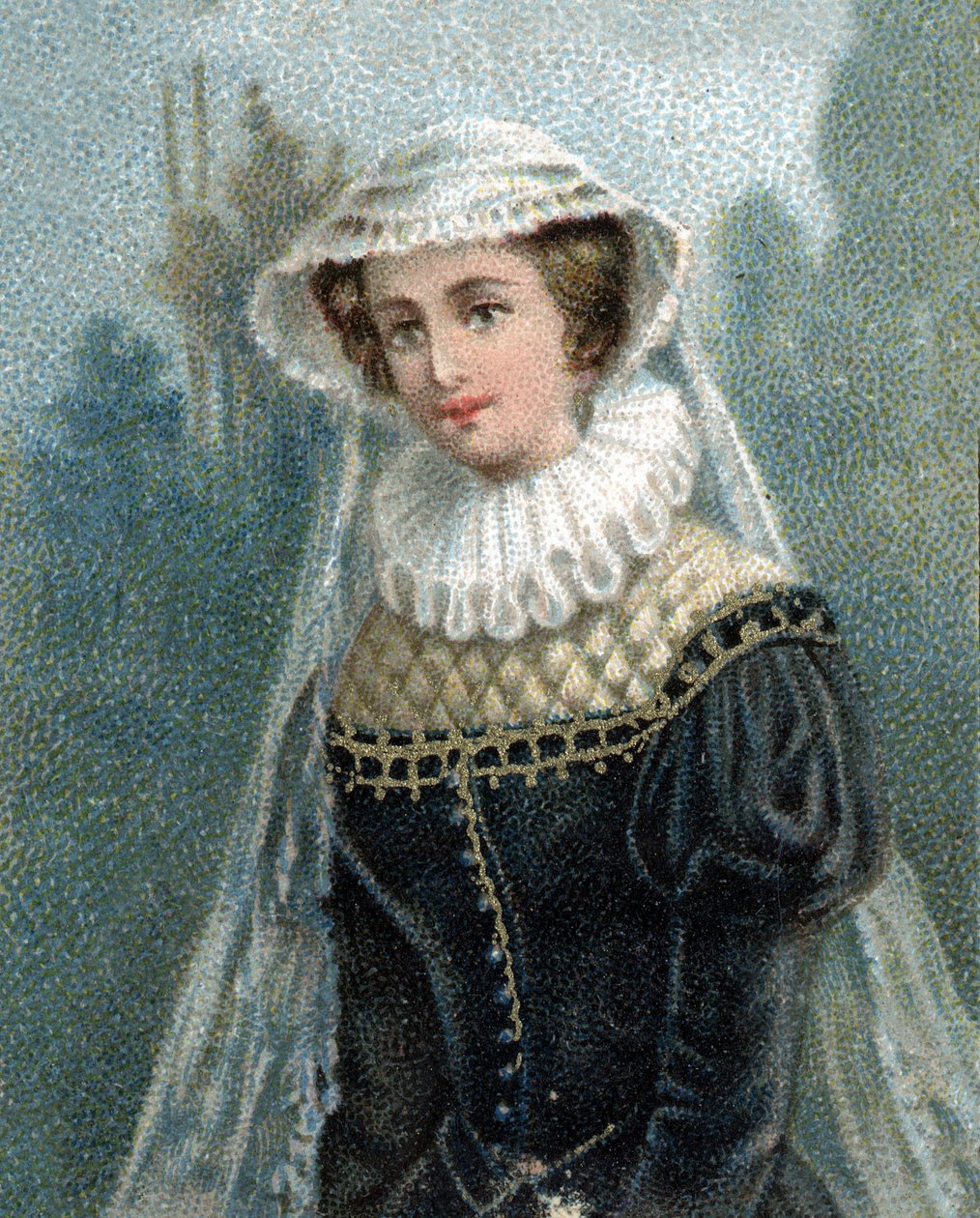 Portrait of the Queen of Scotland Marie Stuart (1542-1587). av Unknown artist