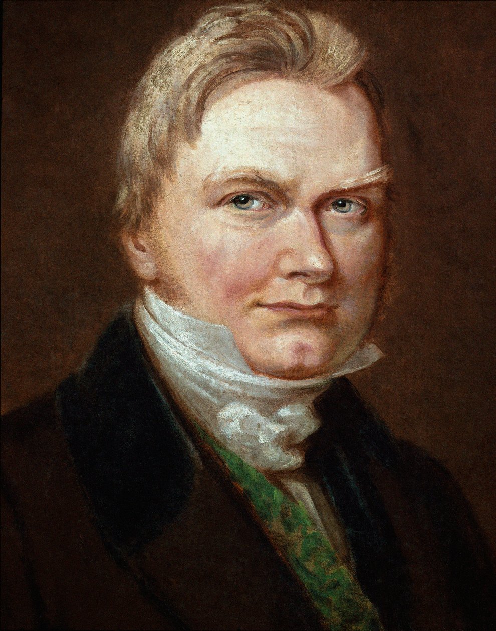 Portrett av den svenske kjemikeren Jons Jacob Berzelius (1779-1848) Anonymt maleri. 1800-tallet. Biblioteket ved det kongelige svenske vitenskapsakademiet, Stockholm av Unknown artist