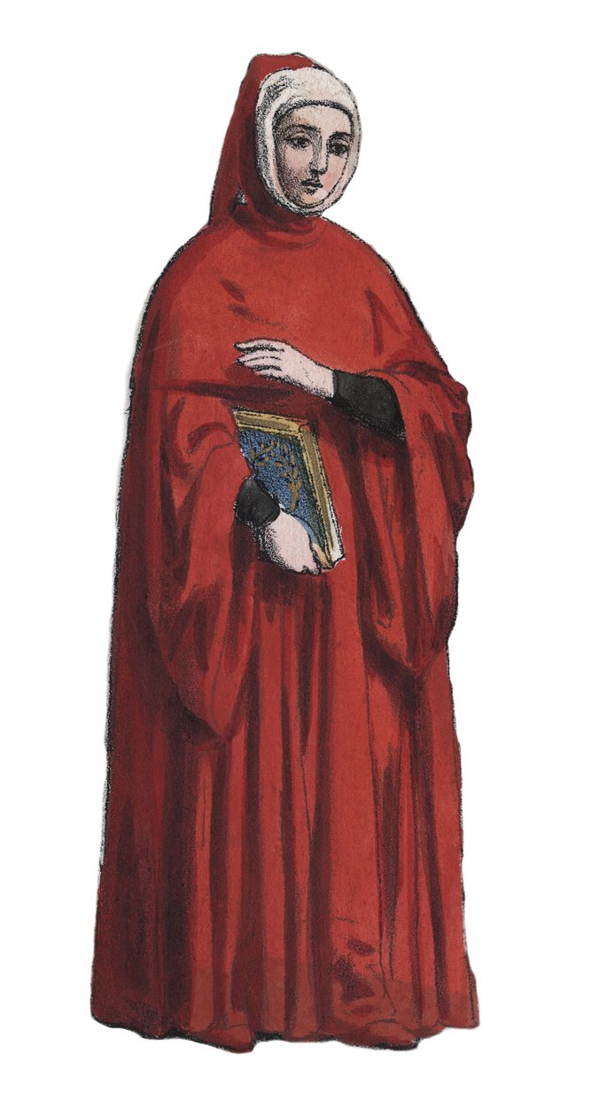 Portrait of the poet Francesco Petraca dit Petrarque (1304-1374) - Portrait of the poet Francesco Petrarca called Petrarch (1304-1374) - engraving from “” Usi e Costumi di Tutti i i Popoli dell