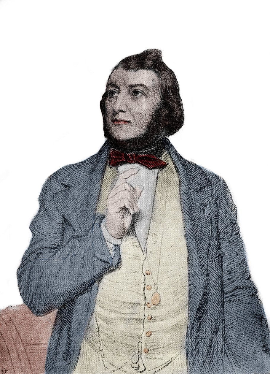 Portrett av poeten Jacques Boe, dit Jasmin (på oksitansk Jacme Boer dit Gensemin eller Jansemin) av Unknown artist
