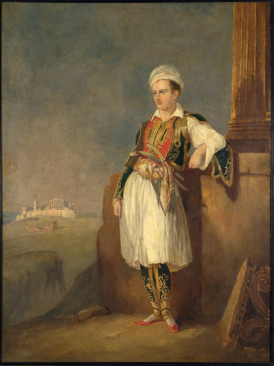 Portrett av poeten Lord George Noel Byron av Unknown artist
