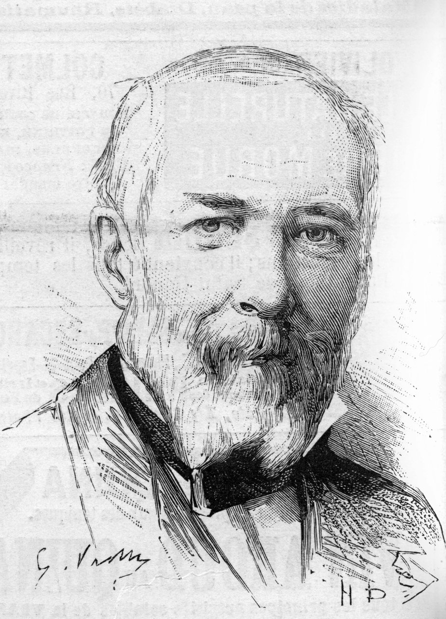 Portrett av billedhuggeren Francois Trupheme (1820-1888) av Unknown artist
