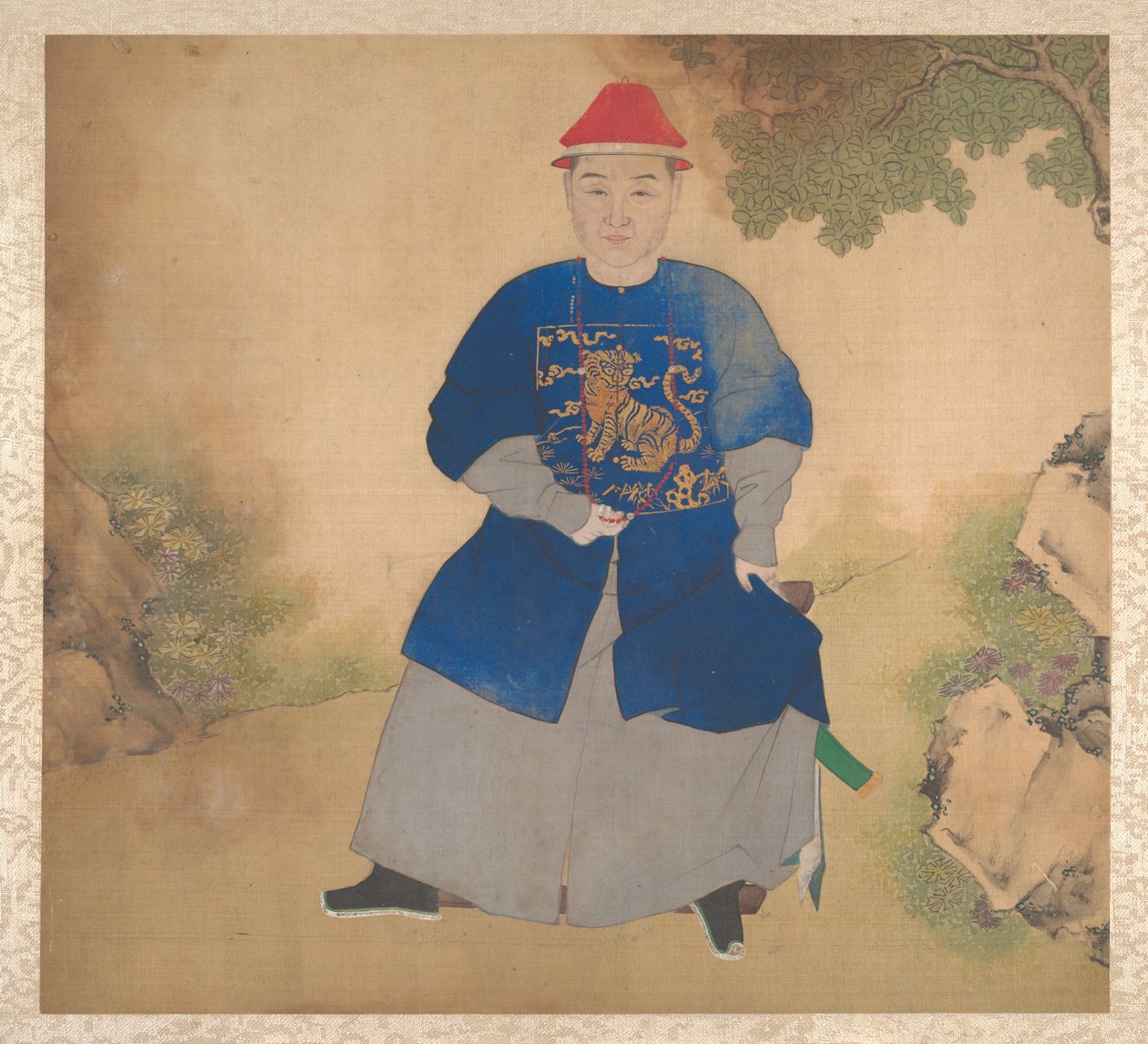 Portretter av familiemedlemmer, midten av 1800-tallet (album med nitten blader; blekk og farge på silke) av Unknown Artist