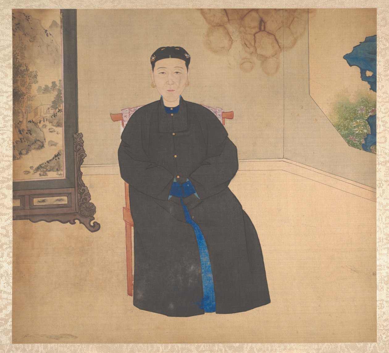 Portretter av familiemedlemmer, midten av 1800-tallet (album med nitten blader; blekk og farge på silke) av Unknown Artist