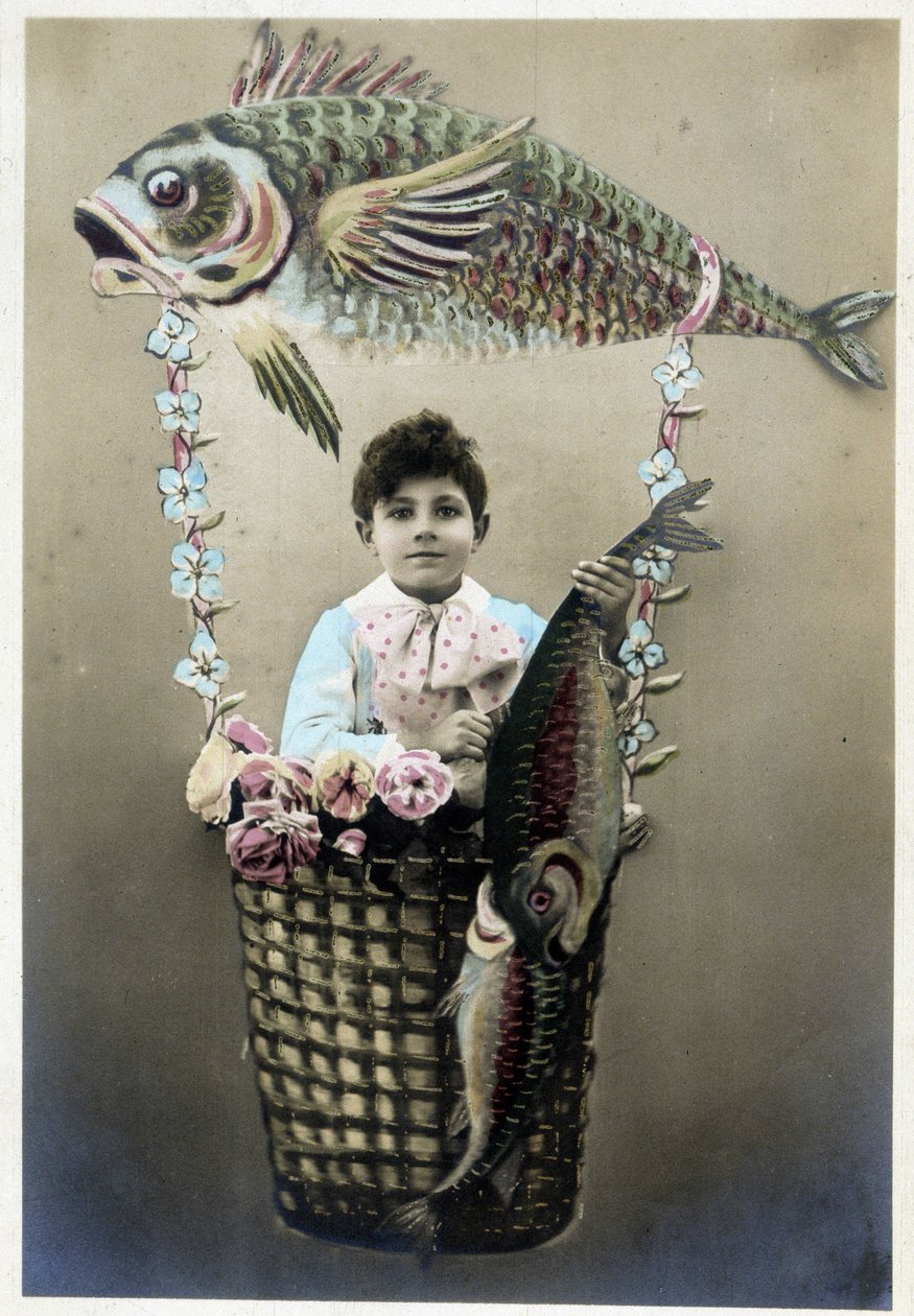 Postkort fra 1. april, tidlig på 1900-tallet av Unknown Artist