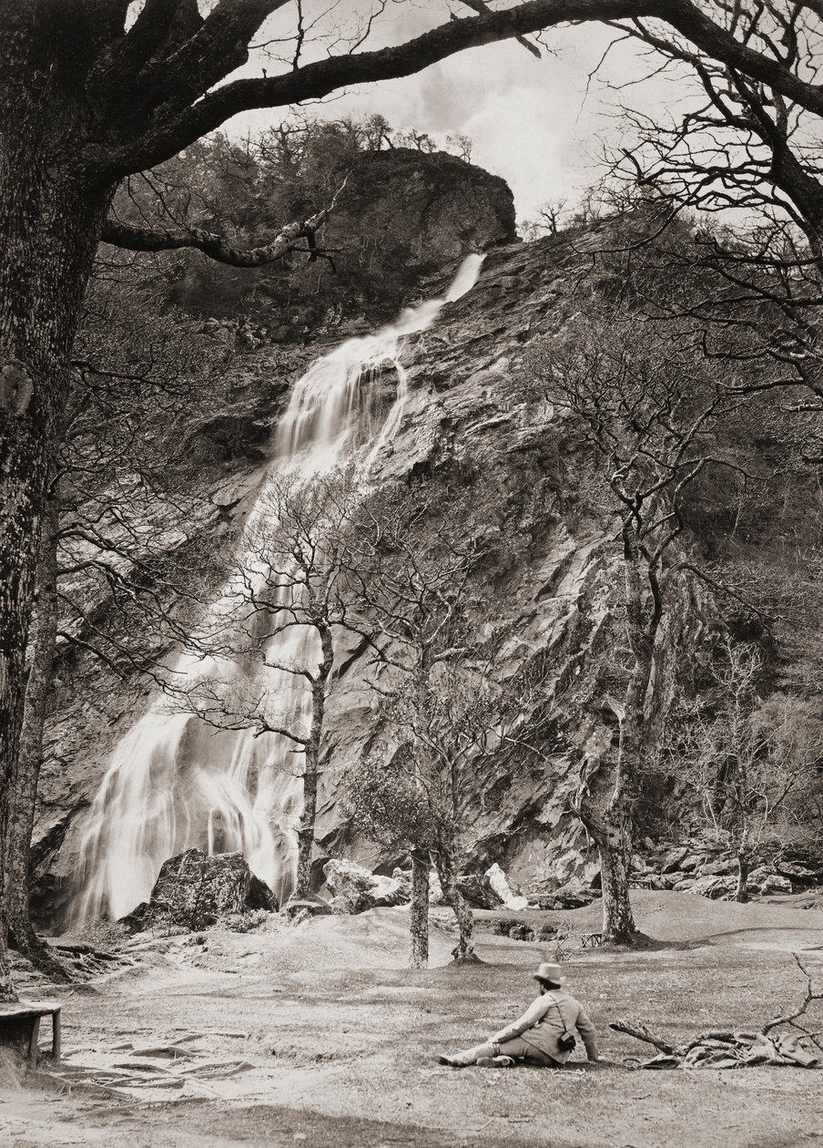 Powerscourt-fossen, Irland av Unknown artist