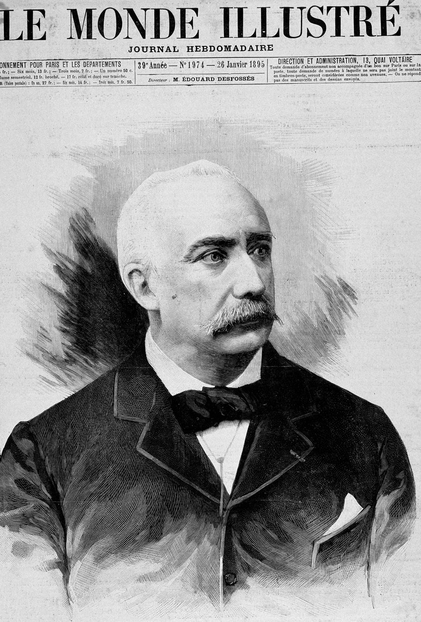 Republikkens president Félix Faure (1841 - 1899). "Verden illustrert". 26.01.1895. av Unknown artist