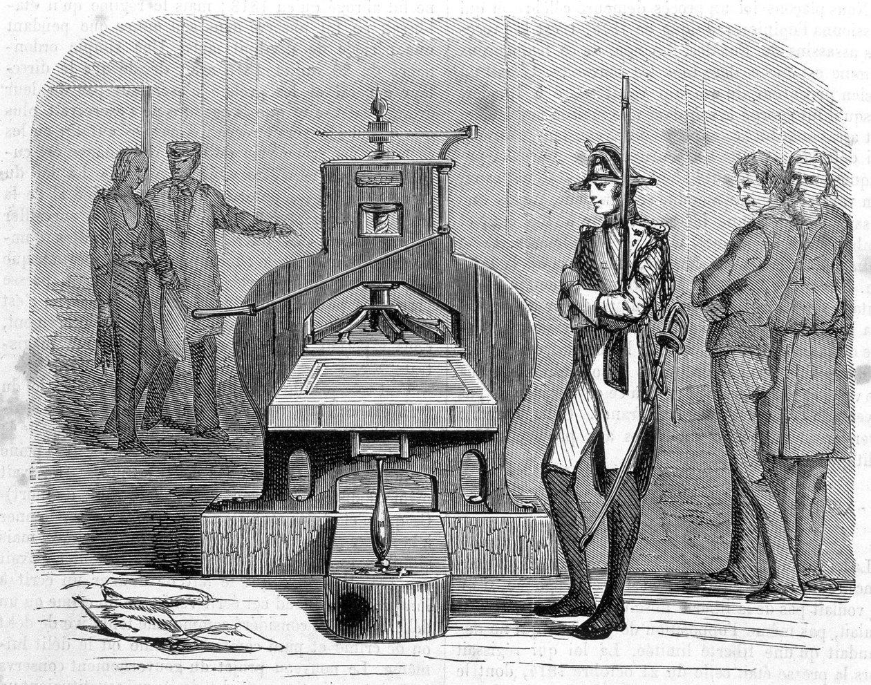Pressetrykk i 1818. av Unknown artist