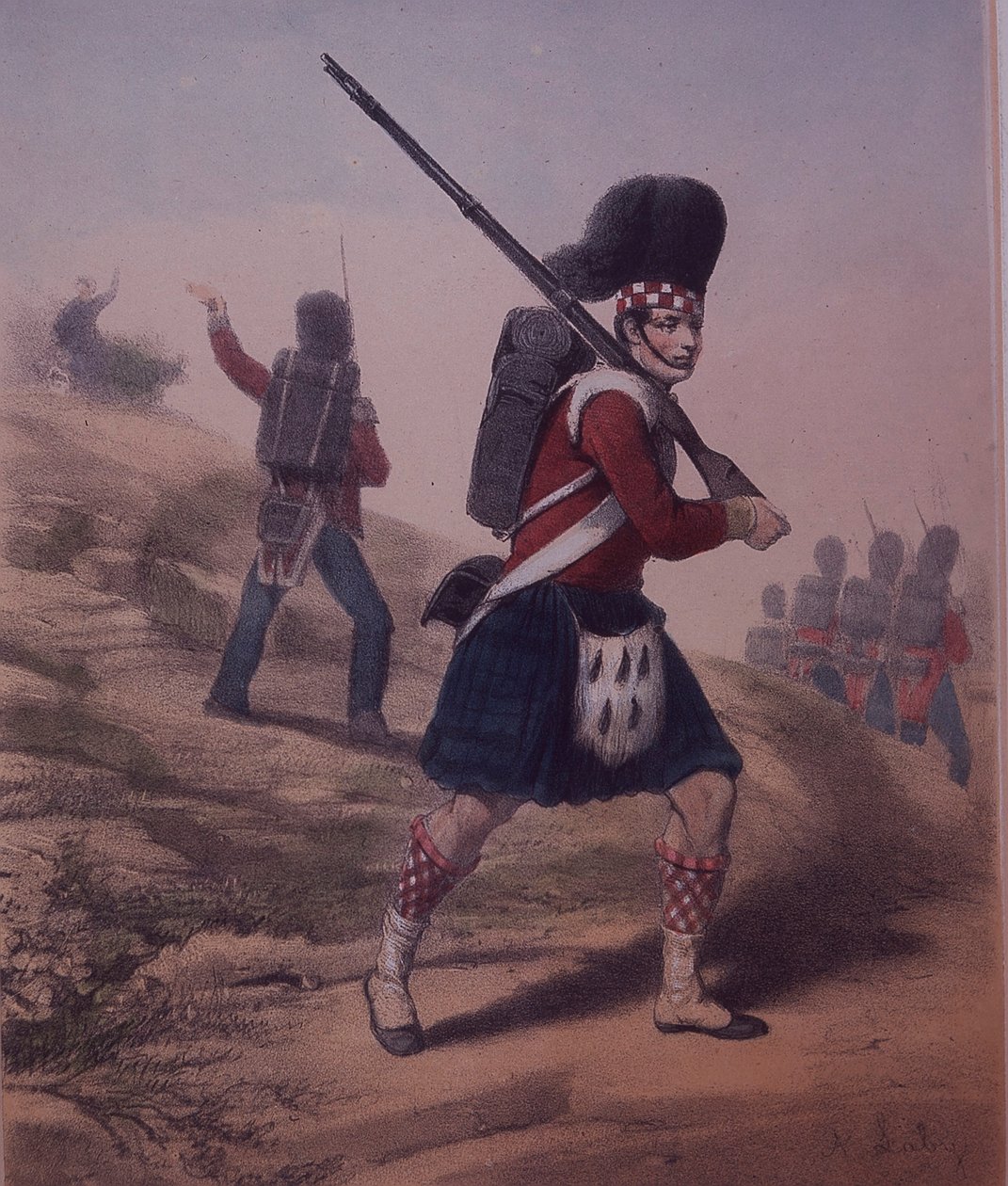 Privat, 93rd Highlanders av Unknown artist