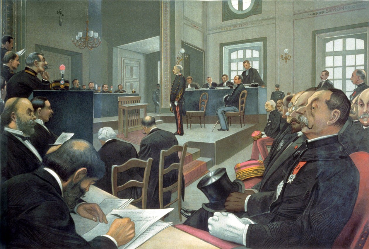Proces de Dreyfus a Rennes av Unknown artist