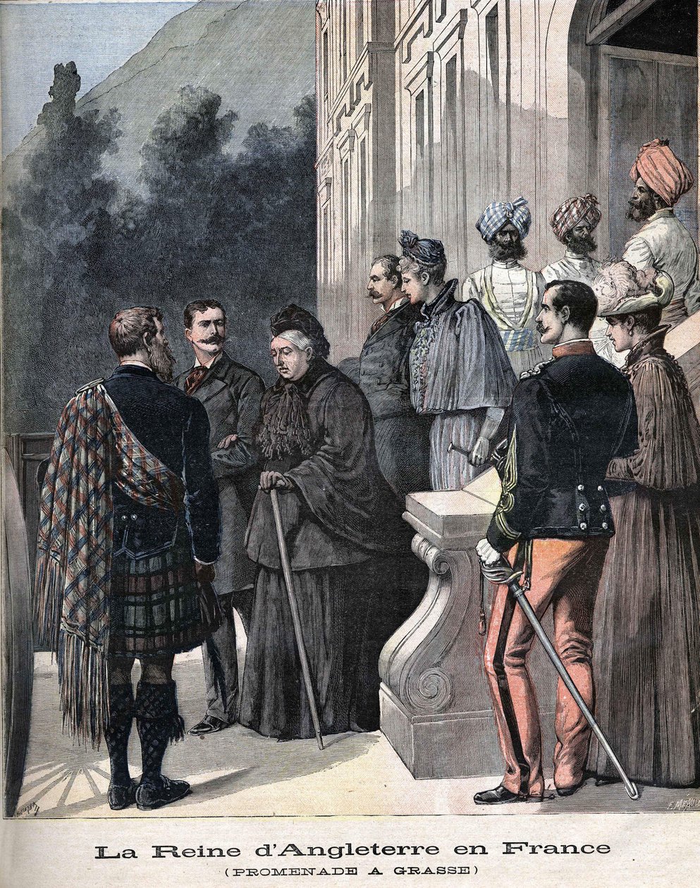 Dronning Victoria i Grasse, Frankrike i april 1891 av Unknown artist