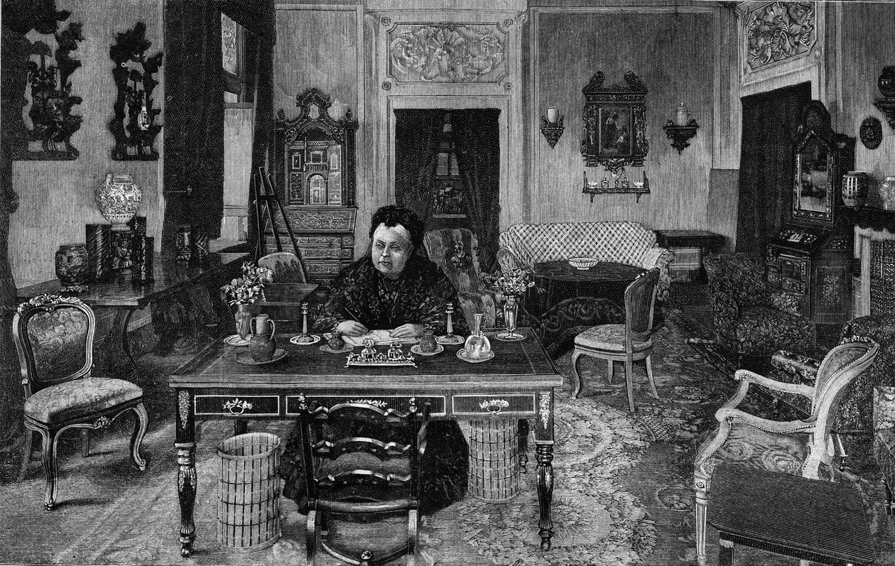Dronning av England Victoria ved Villa Palmieri i Firenze i 1893. av Unknown artist