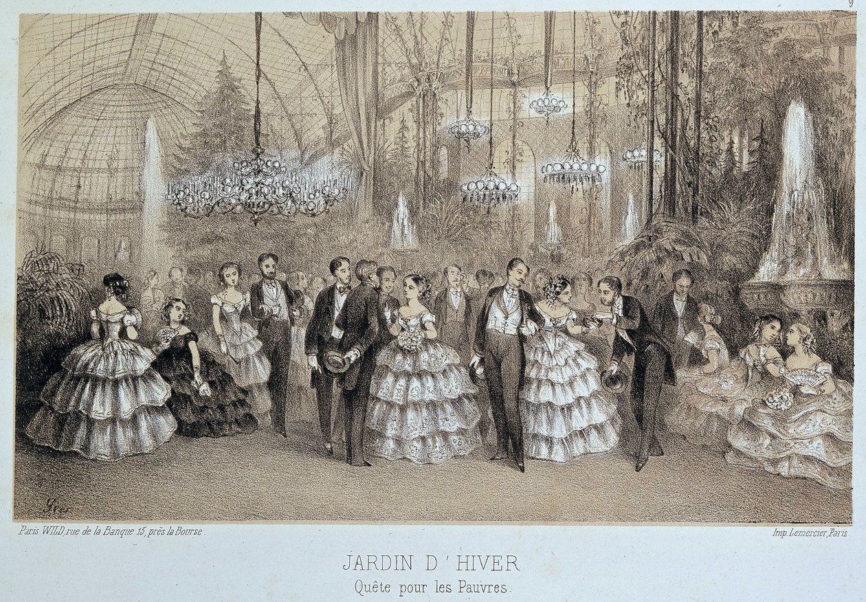 Quest for the poor at the Winter Garden (sosial ball) av Unknown artist