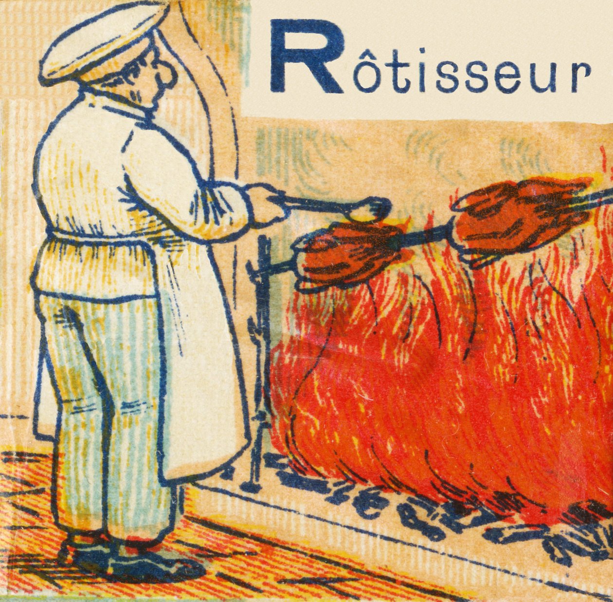 R som Rotisseur av Unknown artist