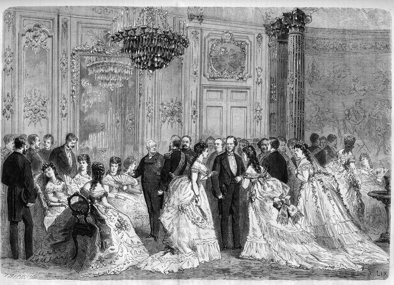 Reception of the President of the Republic Adolphe Thiers at the Palais de l