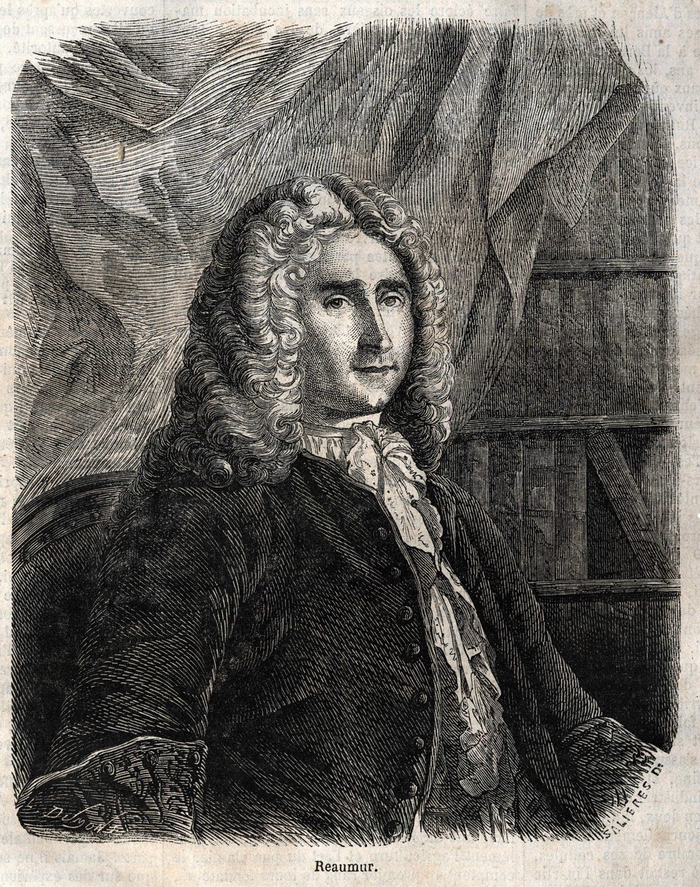 Rene Antoine Ferchault de Réaumur. Fransk fysiker og naturforsker 1683-1757 av Unknown artist