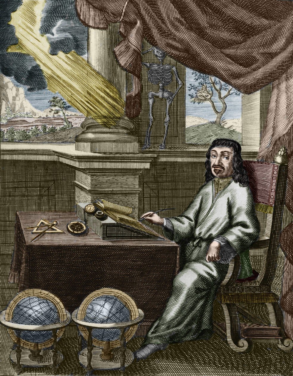 René Descartes (1596-1650), French philosopher and mathematician. av Unknown artist