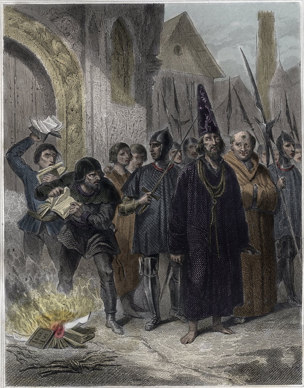 "" Representasjon av Jan Hus (eller Jean Huss av Unknown artist