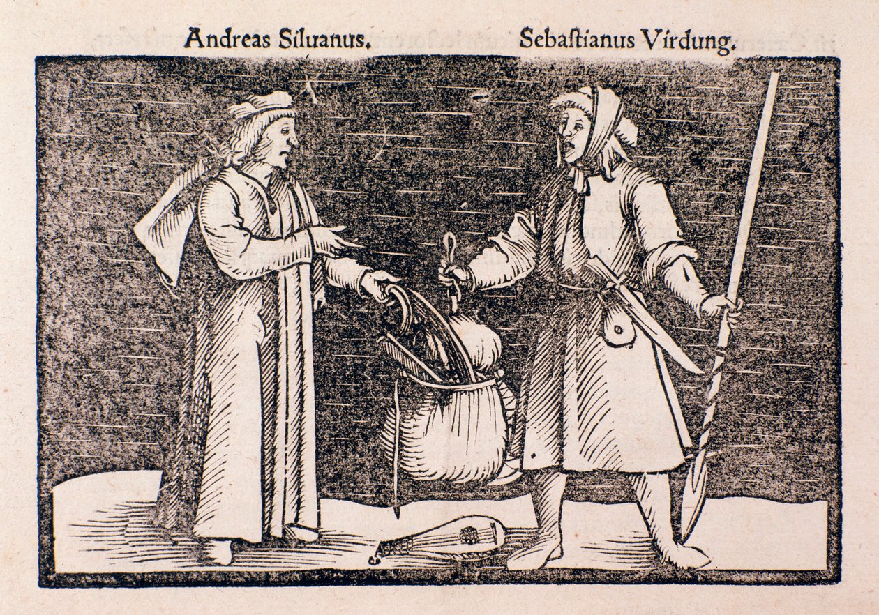 Representasjon av Sebastian Virdung (gravering av Unknown artist