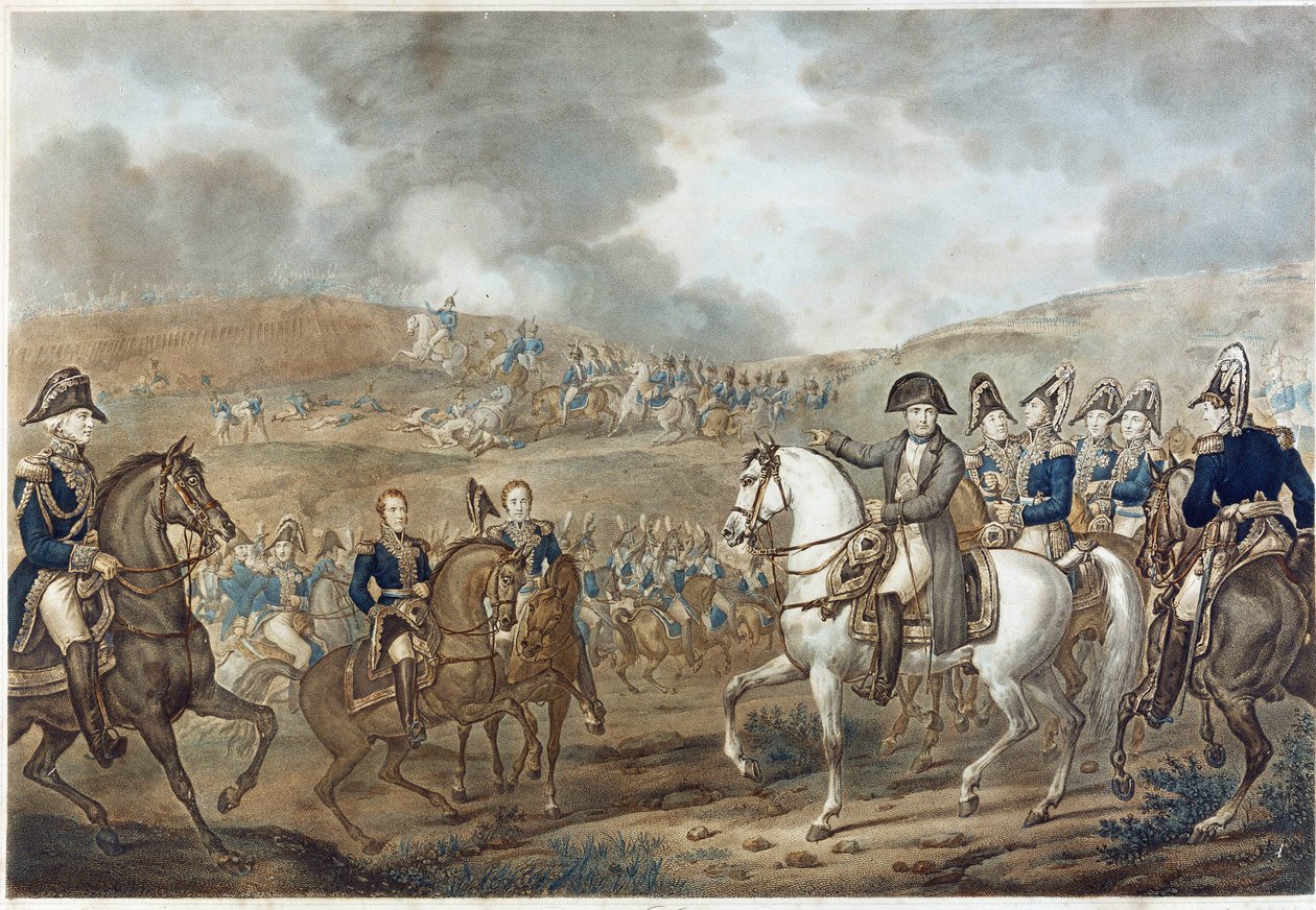 Representasjon av slaget ved Moskova i Borodino 7. september av Unknown artist
