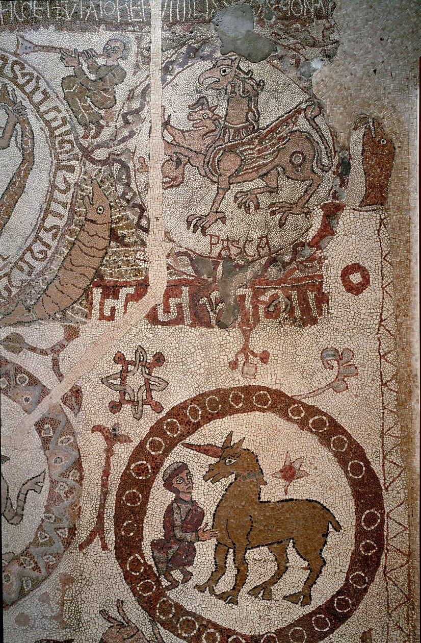 Representasjon av den imaginære indiske faunaen som symboliserer bedriftene til Alexander den store av Unknown artist