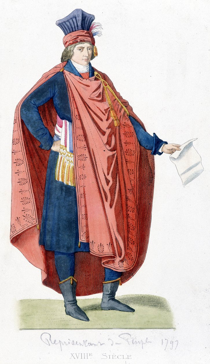 Representant for folket under den franske revolusjonen i 1792. av Unknown artist