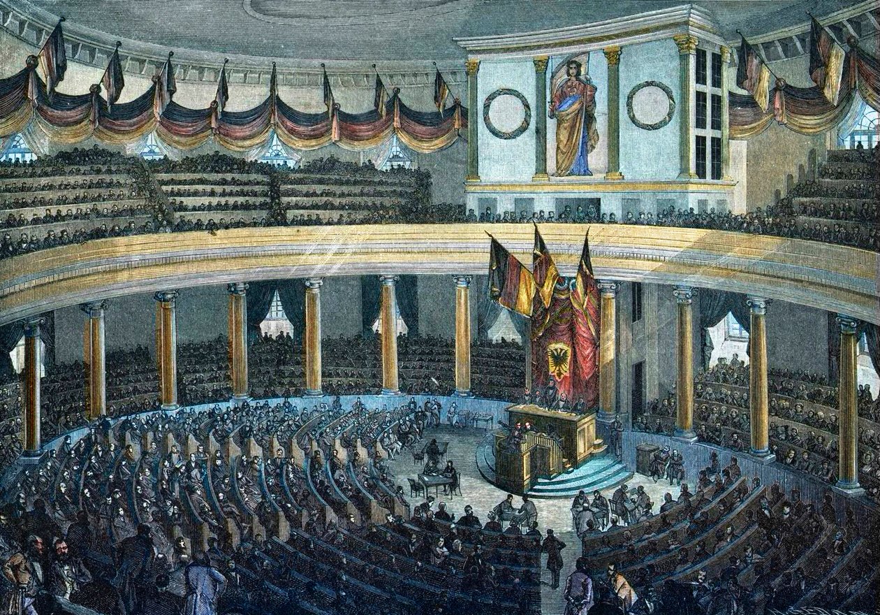 Revolusjoner 1848 - 1849: Tysk nasjonalforsamling ved St Paul
