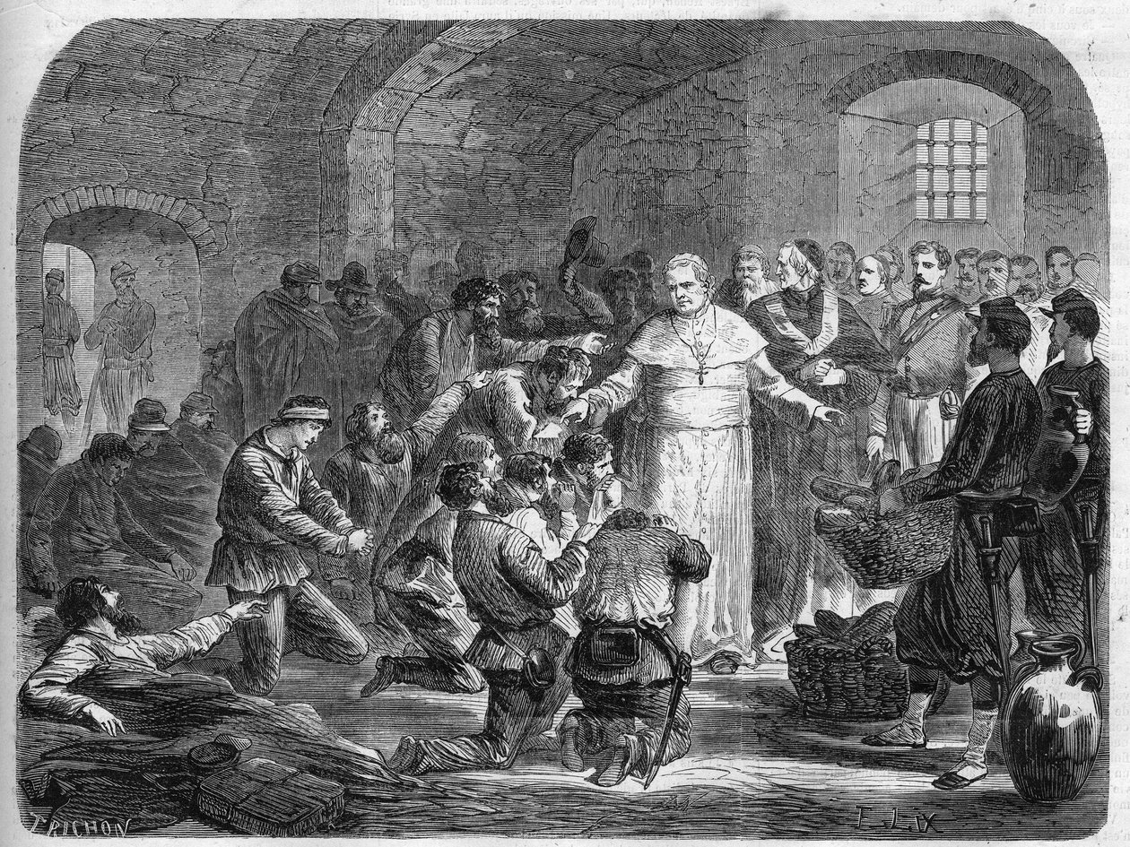 Risorgimento: Pope Pius IX (Giovanni Maria Mastai Ferretti became Pius IX or Pio IX av Unknown artist
