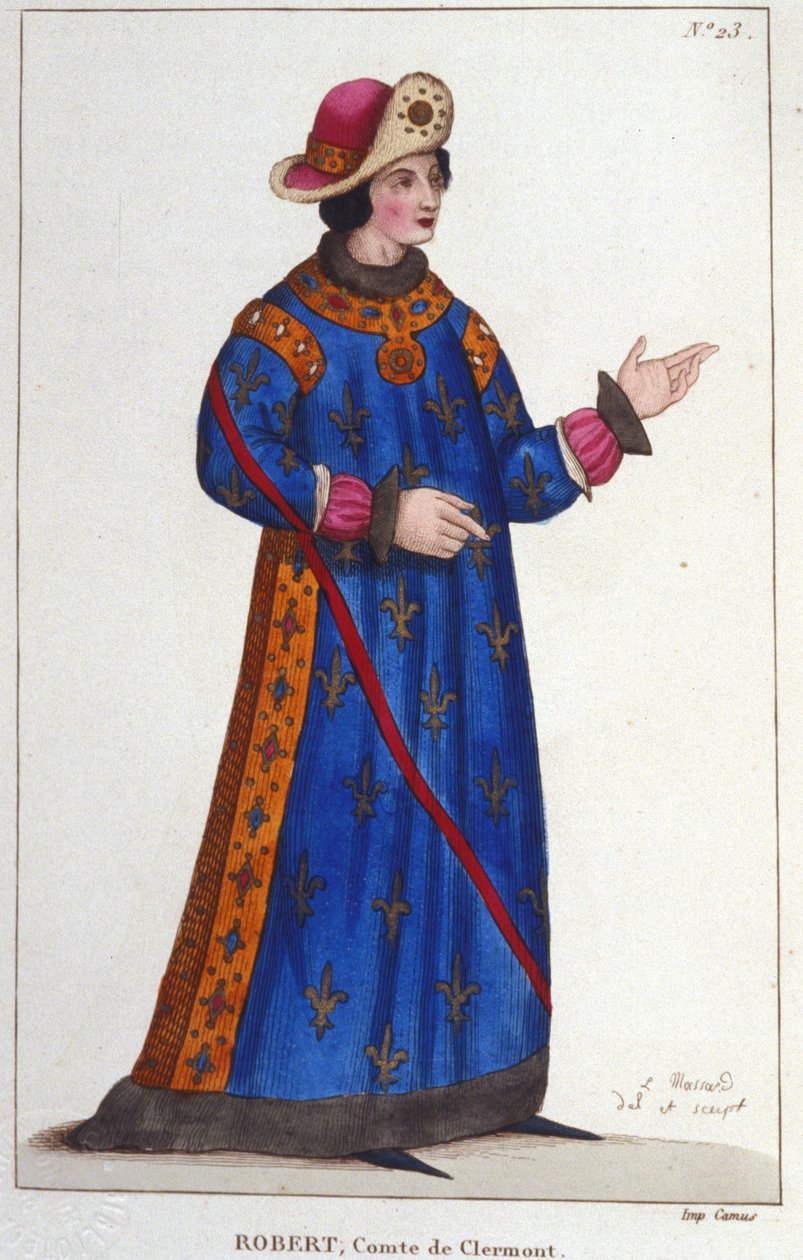 Robert av Frankrike, greve av Clermont (1256-1318). Capetian Prince. av Unknown artist