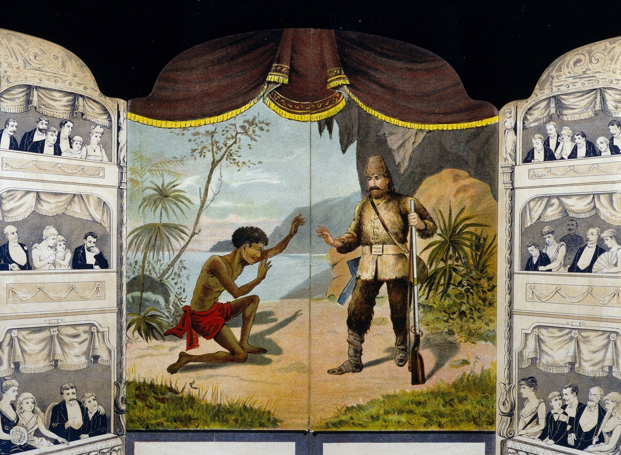 Robinson Crusoe møter fredag av Unknown artist