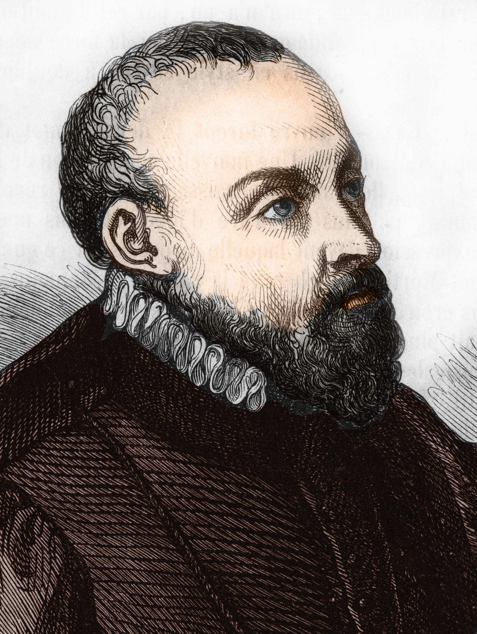 Roland de Lassus. (Orlando di Lasso) 1532-1594 fransk-flamsk komponist av Unknown artist