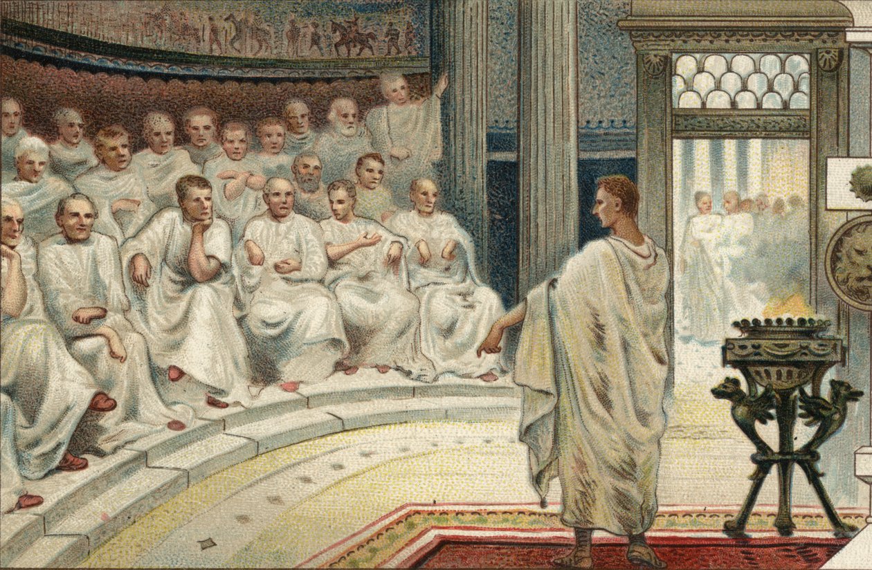 Romersk politisk system: Senatet av Unknown artist