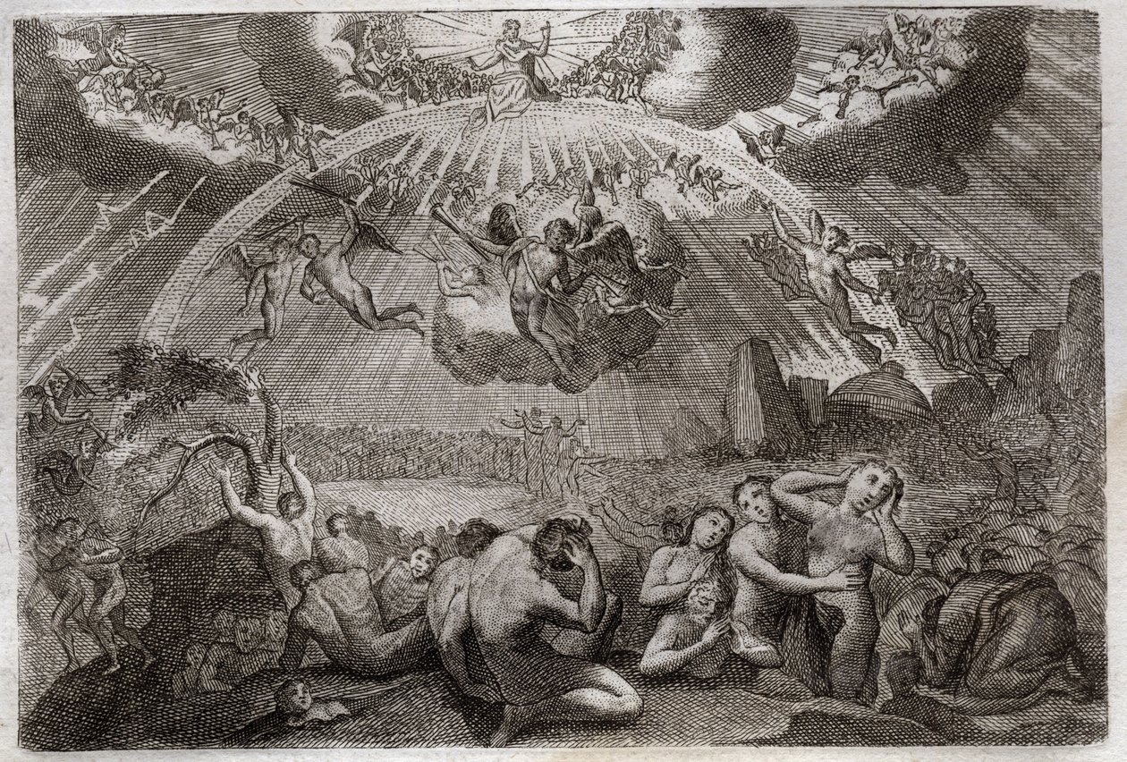 Royaumont Bibelen, Det nye testamente: Den siste dommen. av Unknown artist