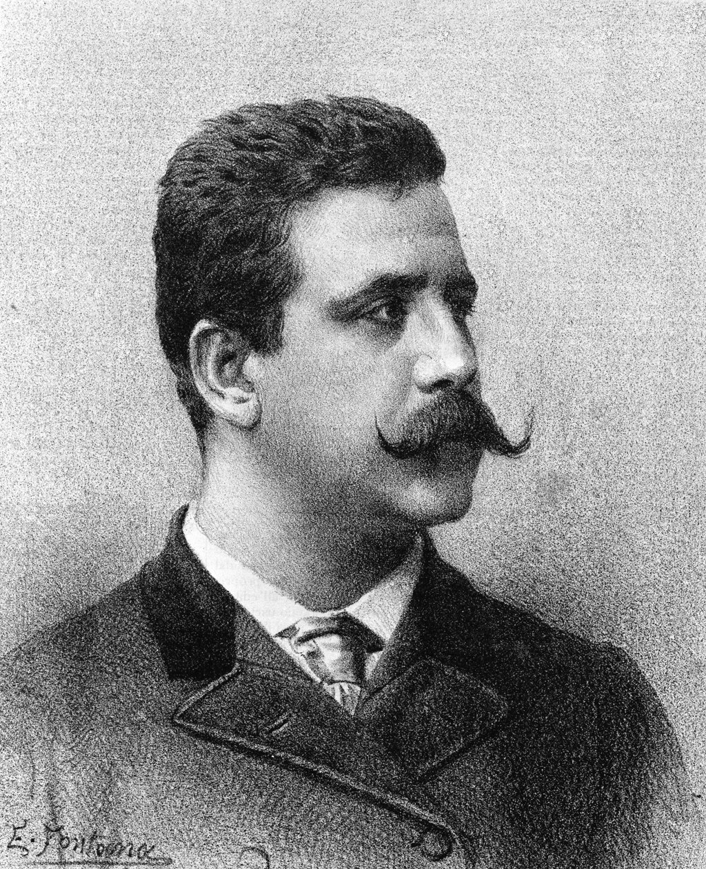 Ruggero Leoncavallo. Italiensk komponist (1858 til 1919). av Unknown artist
