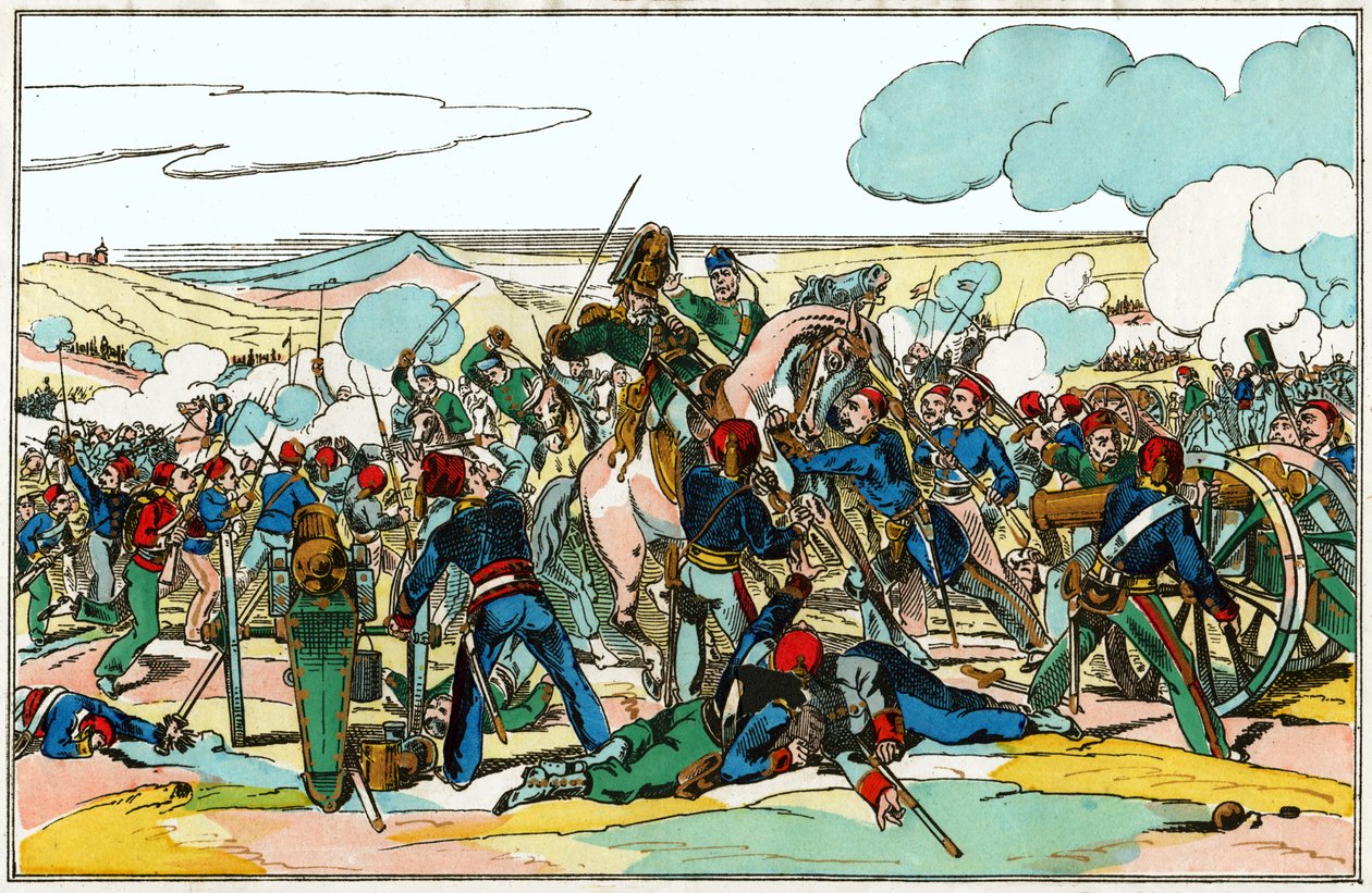 russisk tyrkisk krig. (Illustrasjon, ca. 1880) av Unknown artist