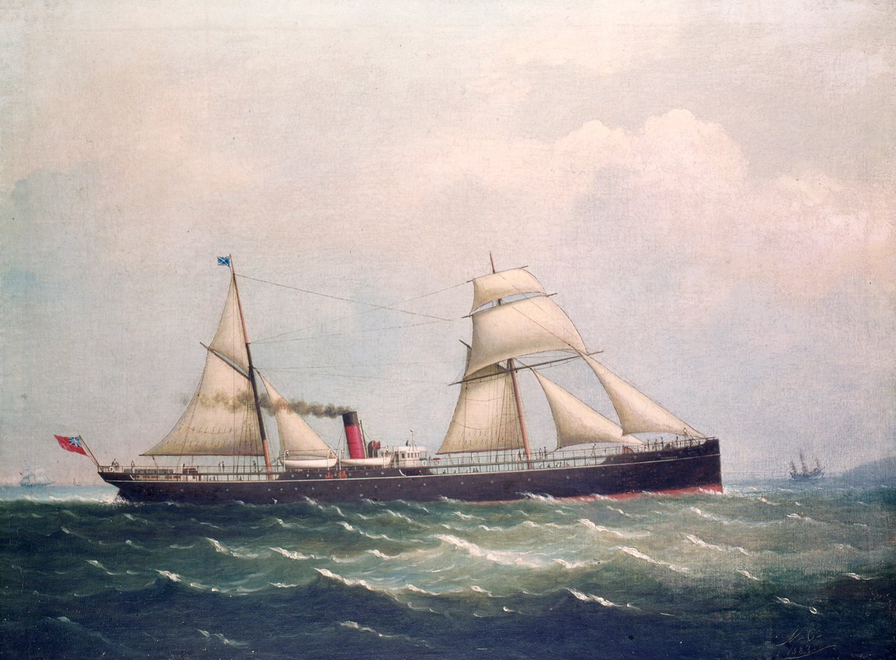 S.S Fooksang (olje på lerret) av Unknown artist