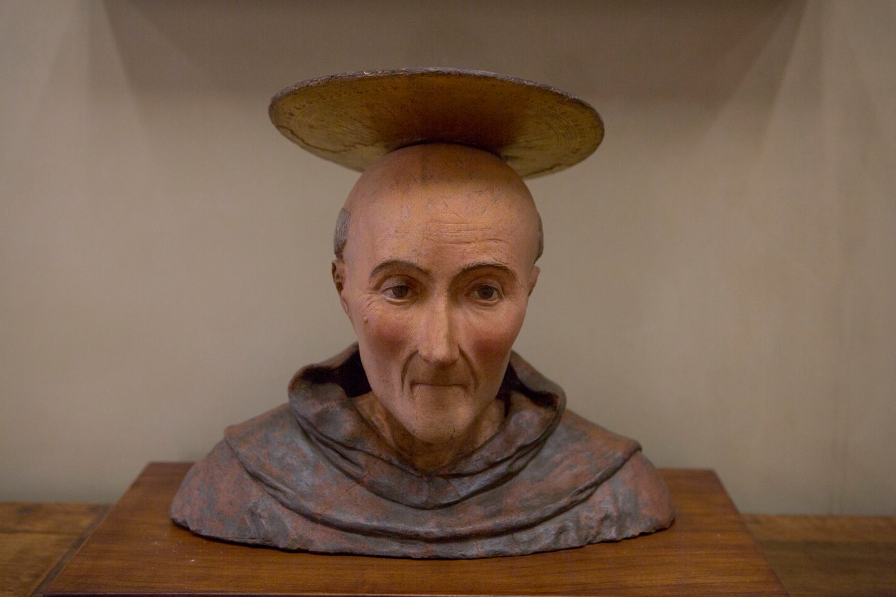Saint Bernardino av Siena (terrakotta) av Unknown artist