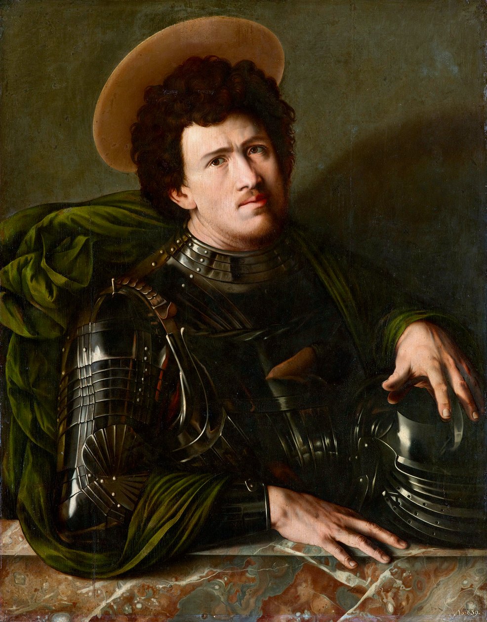 ""Saint George"" Anonymt maleri rundt 1540 - Olje på tre, Dim 93,5x73,5 cm Kunsthistorisk museum, Wien av Unknown artist
