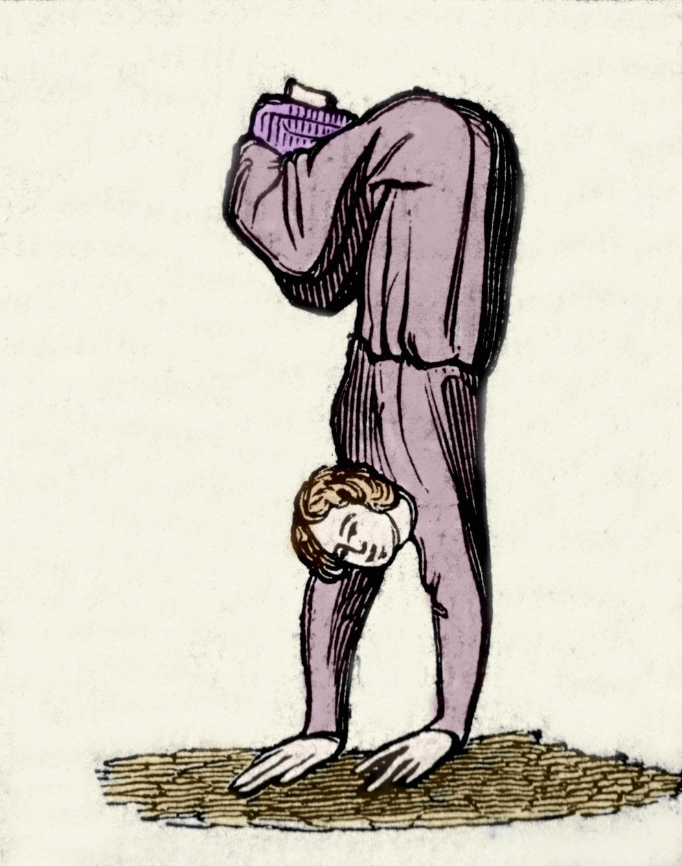 Salome danser for sin far Herode Antipas. 1800-tallsillustrasjon fra et manuskript. av Unknown artist