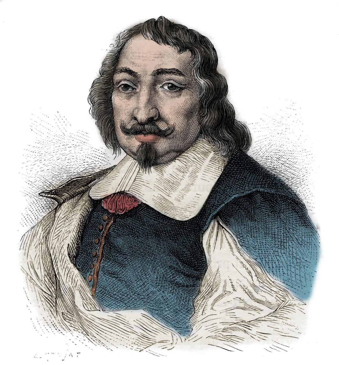 Samuel de Champlain (1567-1635) - Portrett av Samuel de Champlain (1567 - 1635) fransk oppdagelsesreisende i Amerika - av Unknown artist