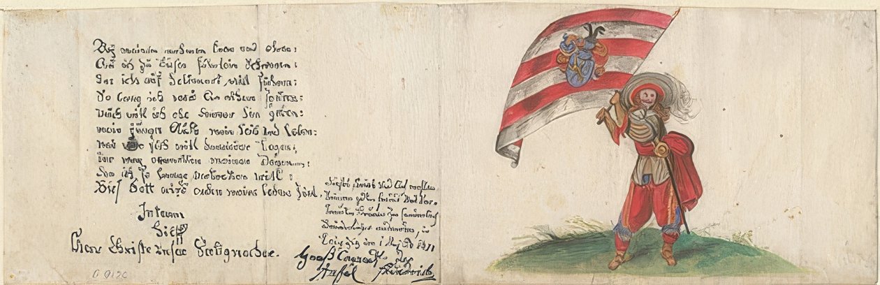 Sveitsisk fenrik. 1630 av Unknown