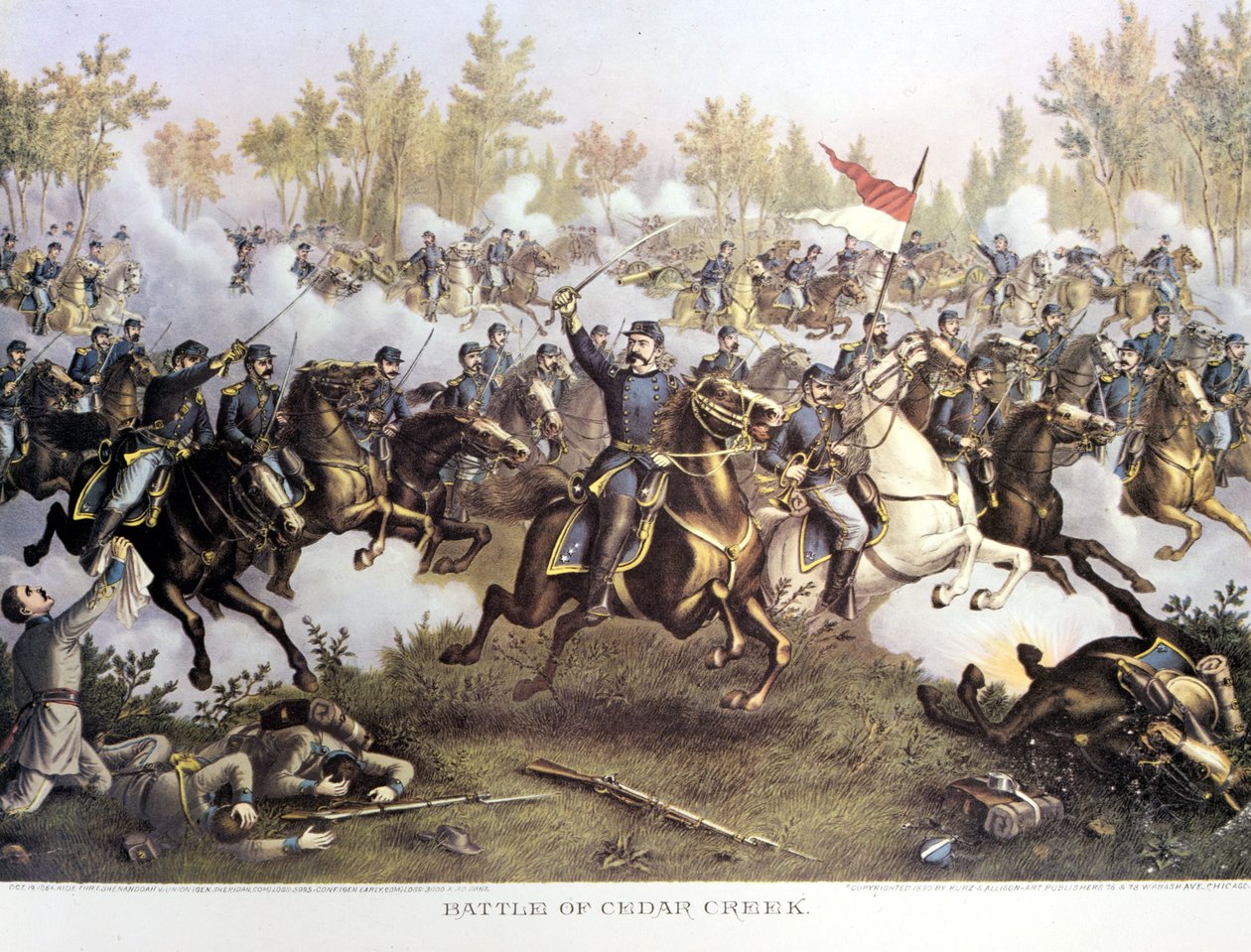 Sesession War (1861 - 1865) eller amerikansk borgerkrig: 19. oktober av Unknown artist