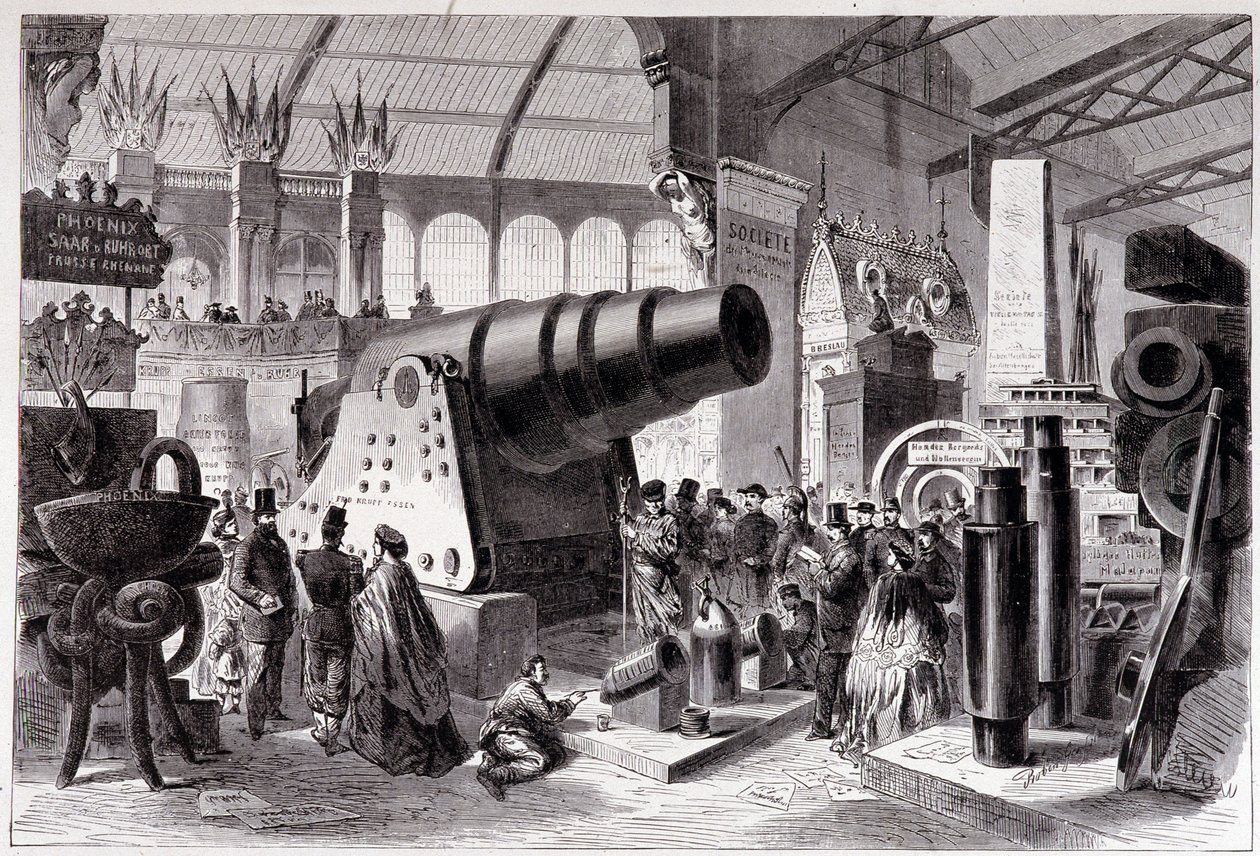 Seksjon for prøyssisk metallurgi (Canon) i Maskingalleriet av Unknown artist