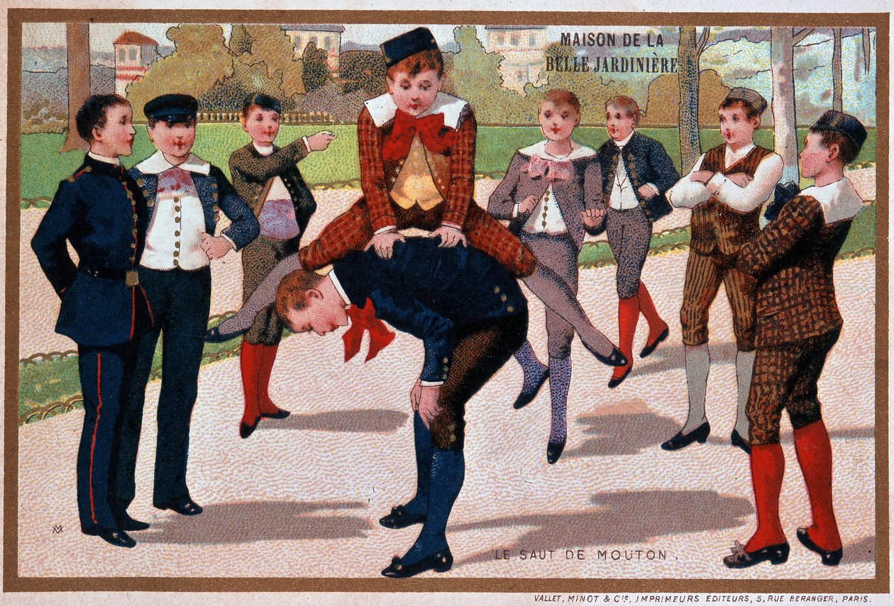 Sauehopping, butikkannonse “”Den vakre gartner””, v. 1895 av Unknown artist